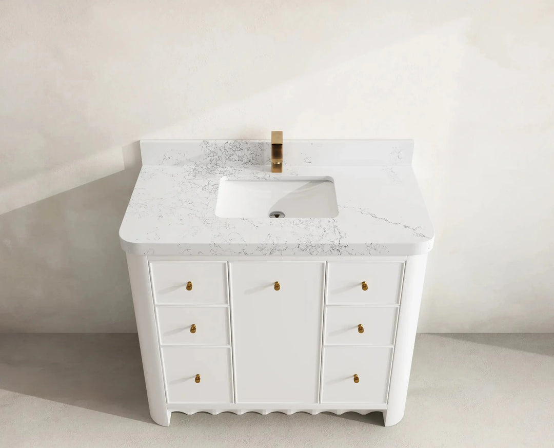 Orlando 42 in. W x 22 in. D Single Sink Bathroom Vanity | 
              
                White
                
                  
             - ORL_WH_CA_LZ_42 - photo №12