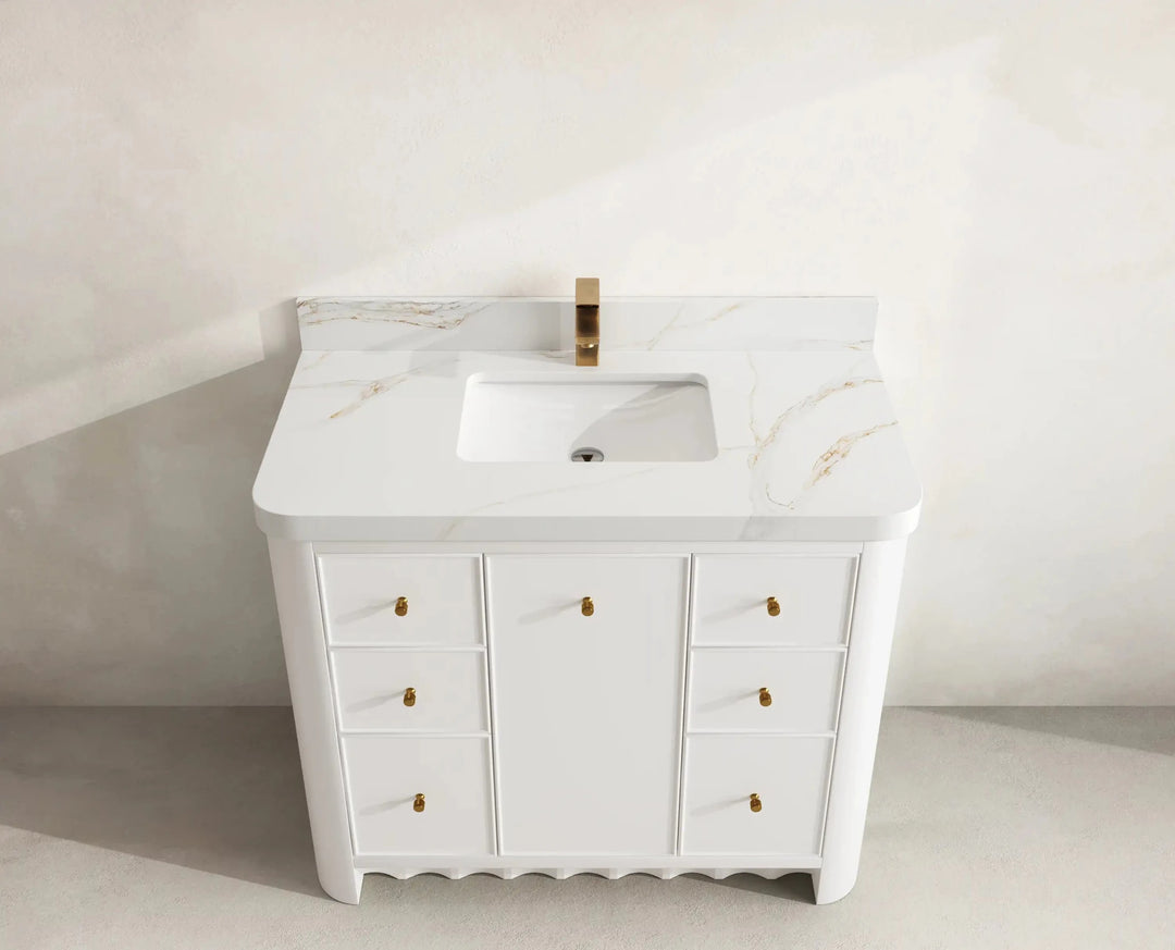Orlando 42 in. W x 22 in. D Single Sink Bathroom Vanity | 
              
                White
                
                  
             - ORL_WH_CA_LZ_42 - photo №11