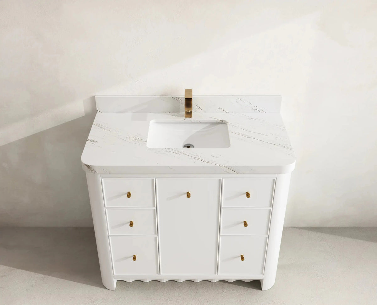 Orlando 42 in. W x 22 in. D Single Sink Bathroom Vanity - Willow Bath and Vanity