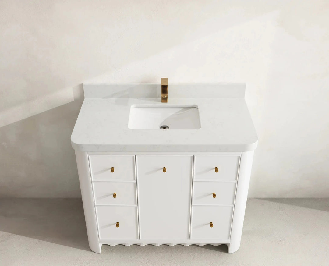 Orlando 42 in. W x 22 in. D Single Sink Bathroom Vanity | 
              
                White
                
                  
             - ORL_WH_CA_LZ_42 - photo №9