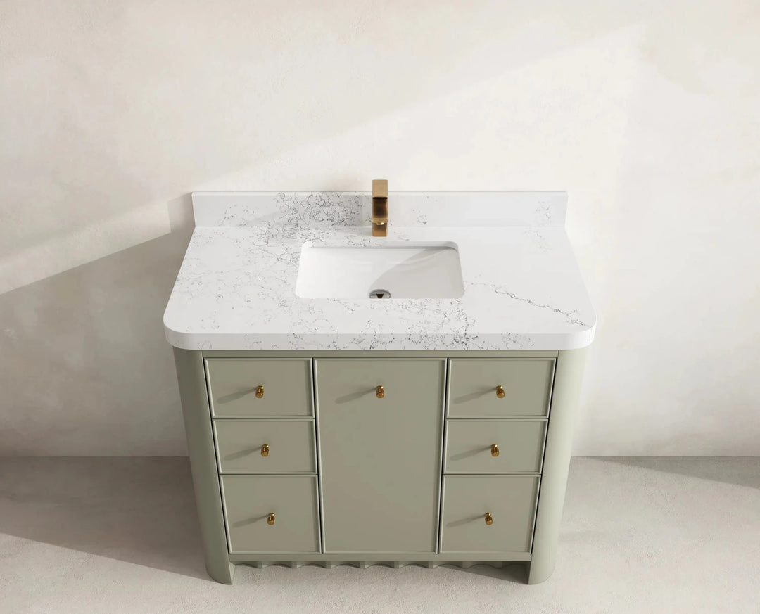 Orlando 42 in. W x 22 in. D Single Sink Bathroom Vanity | 
              
                Evergreen
                
                  
             - ORL_EGN_CA_LZ_42 - photo №14