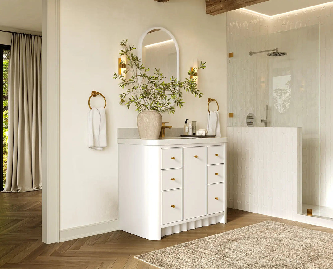 Orlando 42 in. W x 22 in. D Single Sink Bathroom Vanity | 
              
                White
                
                  
             - ORL_WH_CA_LZ_42 - photo №2