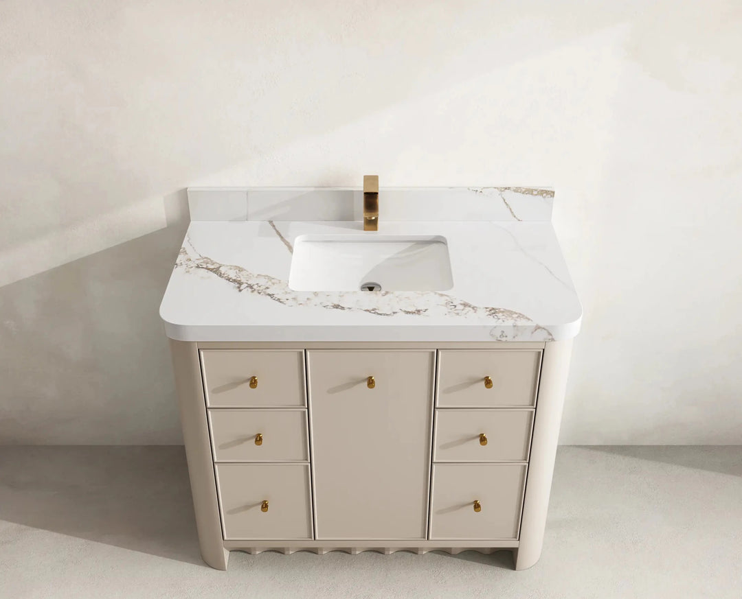 Orlando 42 in. W x 22 in. D Single Sink Bathroom Vanity | 
              
                 Fine Grain Linen Beige
                
                  
             - ORL_FNG_CA_LZ_42 - photo №10