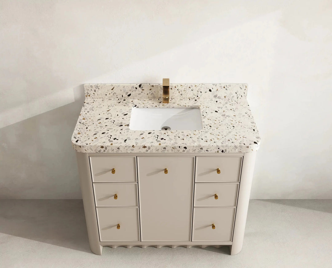 Orlando 42 in. W x 22 in. D Single Sink Bathroom Vanity | 
              
                 Fine Grain Linen Beige
                
                  
             - ORL_FNG_CA_LZ_42 - photo №16
