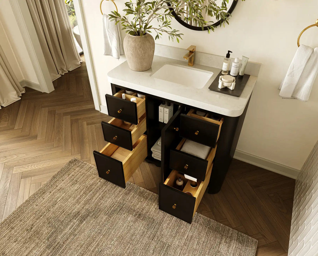 Orlando 42 in. W x 22 in. D Single Sink Bathroom Vanity | 
              
                Black
                
                  
             - ORL_BLK_CA_LZ_42 - photo №3