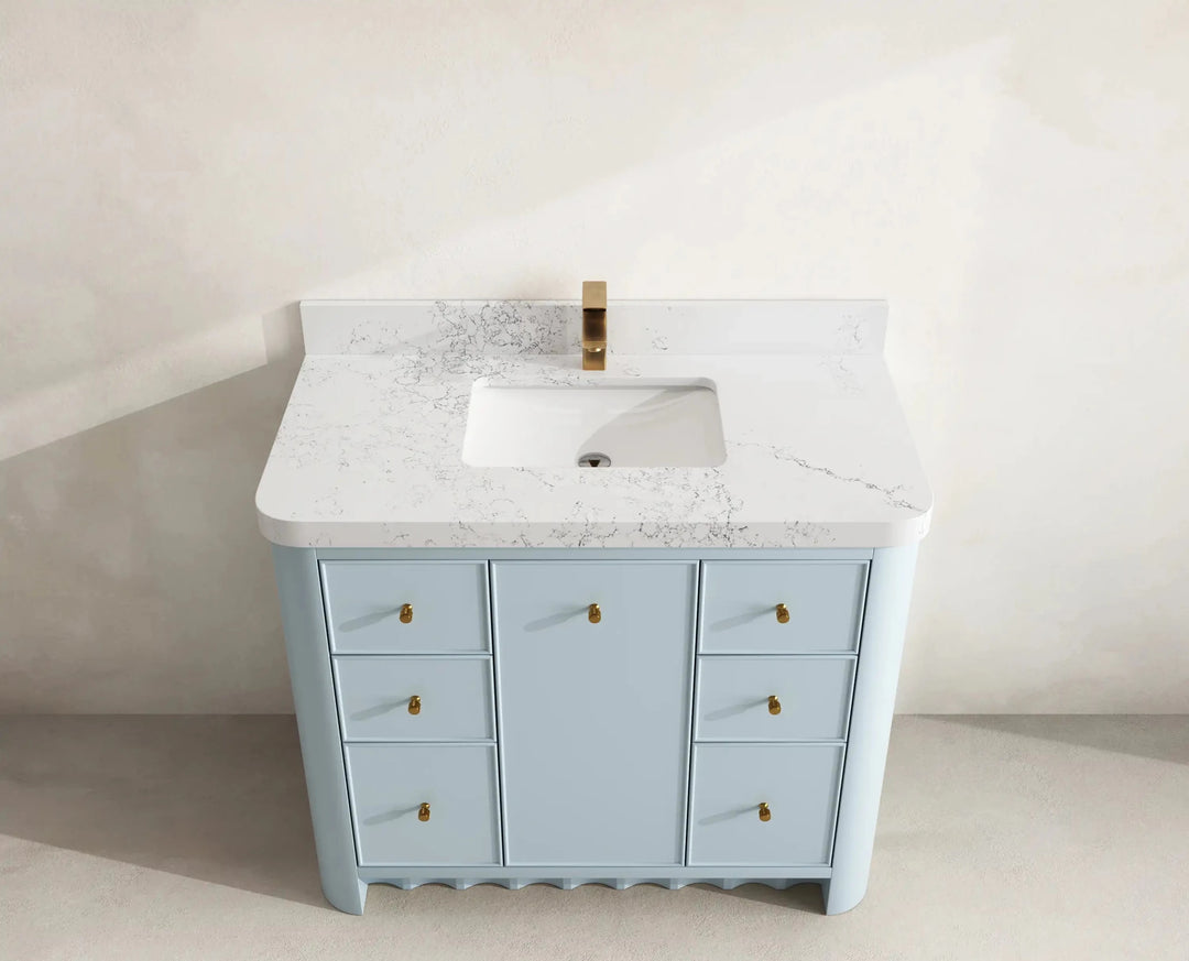 Orlando 42 in. W x 22 in. D Single Sink Bathroom Vanity | 
              
                Blue Heather
                
                  
             - ORL_BLU_CA_LZ_42 - photo №13