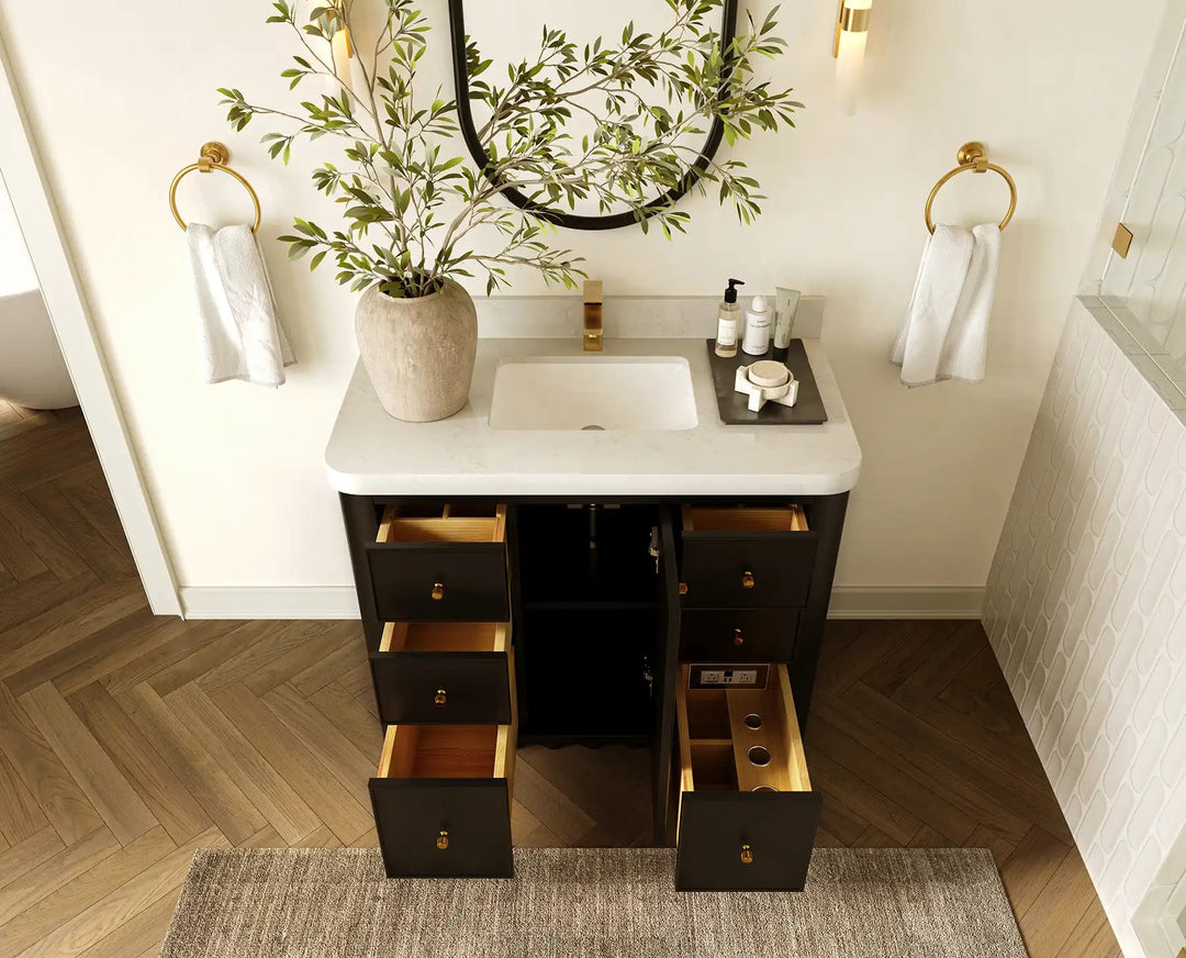 Orlando 42 in. W x 22 in. D Single Sink Bathroom Vanity | 
              
                Black
                
                  
             - ORL_BLK_CA_LZ_42 - photo №4