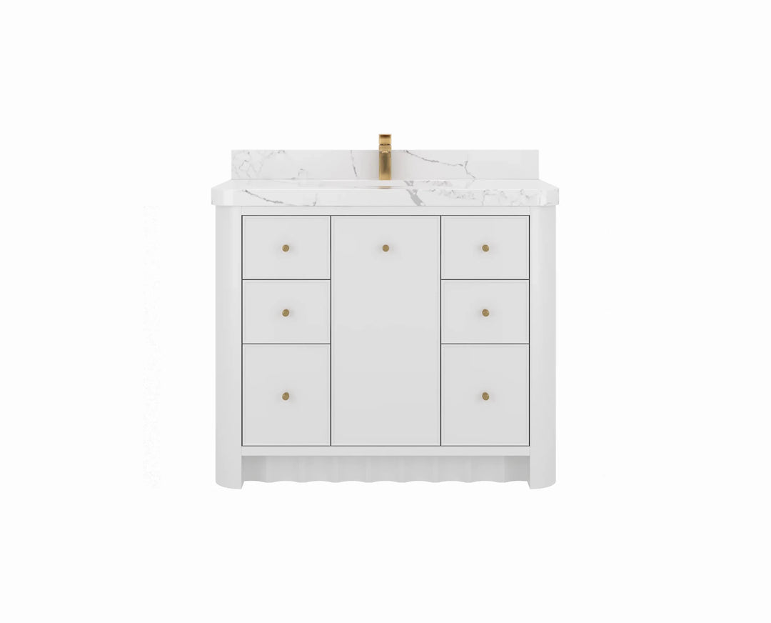 Orlando 42 in. W x 22 in. D Single Sink Bathroom Vanity | 
              
                White
                
                  
             - ORL_WH_CA_LZ_42 - photo №1