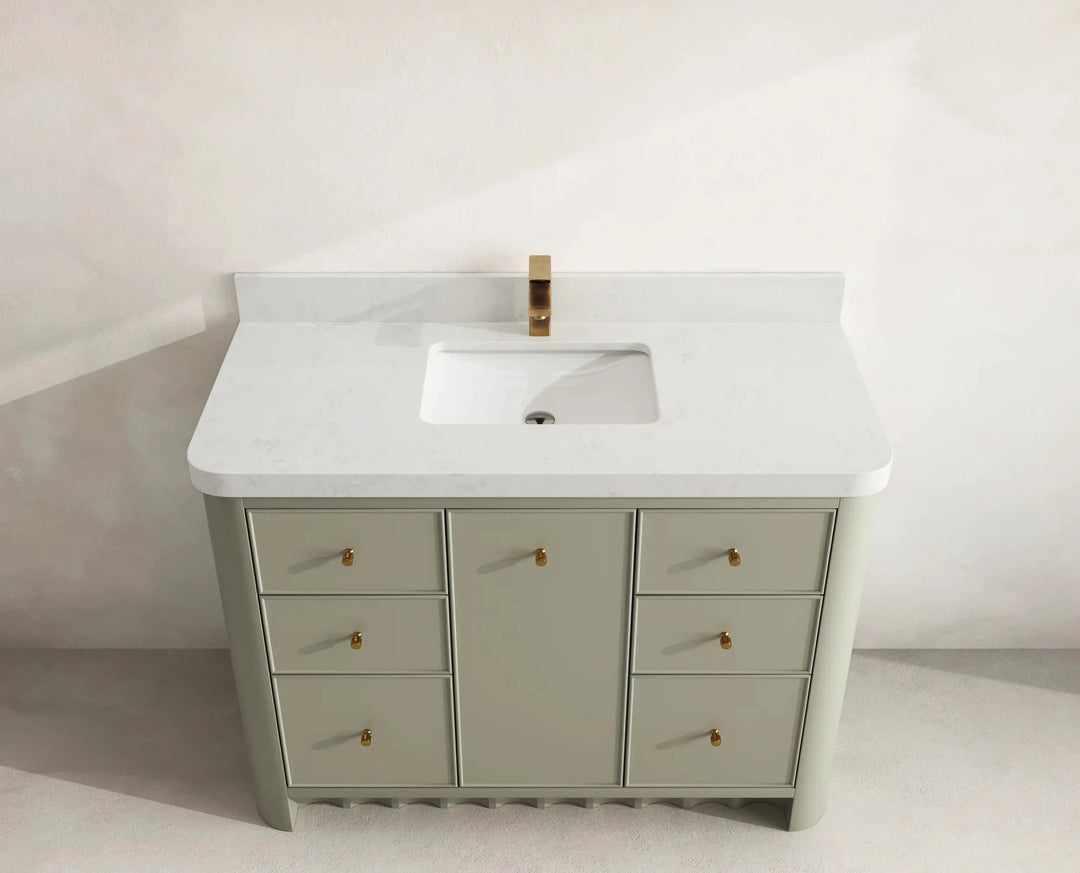 Orlando 48 in. W x 22 in. D Single Sink Bathroom Vanity | 
              
                Evergreen
                
                  
             - ORL_EGN_CA_LZ_48S - photo №9