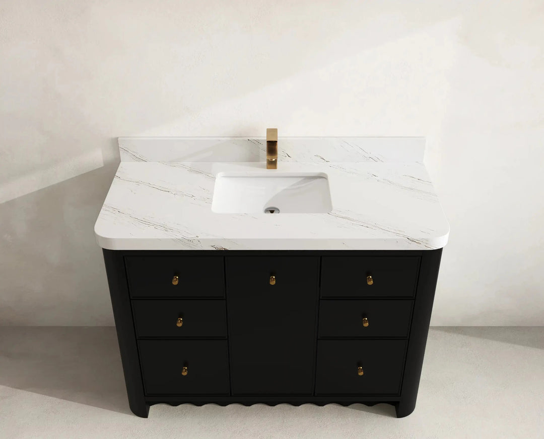 Orlando 48 in. W x 22 in. D Single Sink Bathroom Vanity | 
              
                Black
                
                  
             - ORL_BLK_CA_LZ_48S - photo №15