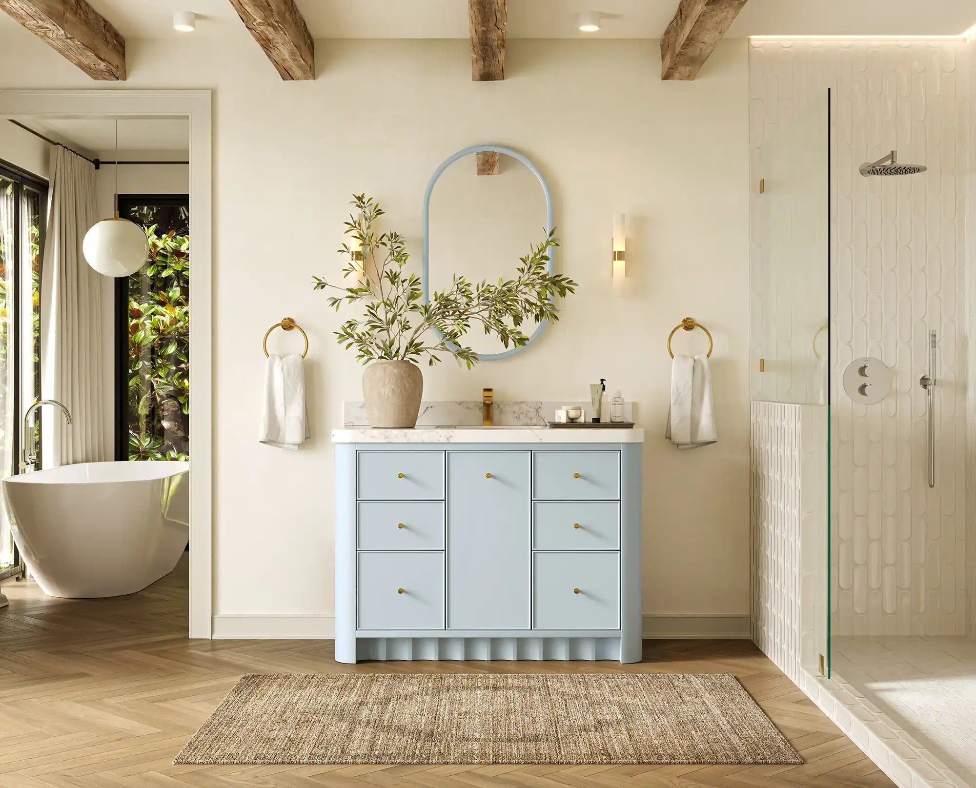 Orlando 48 in. W x 22 in. D Single Sink Bathroom Vanity - Willow Bath and Vanity