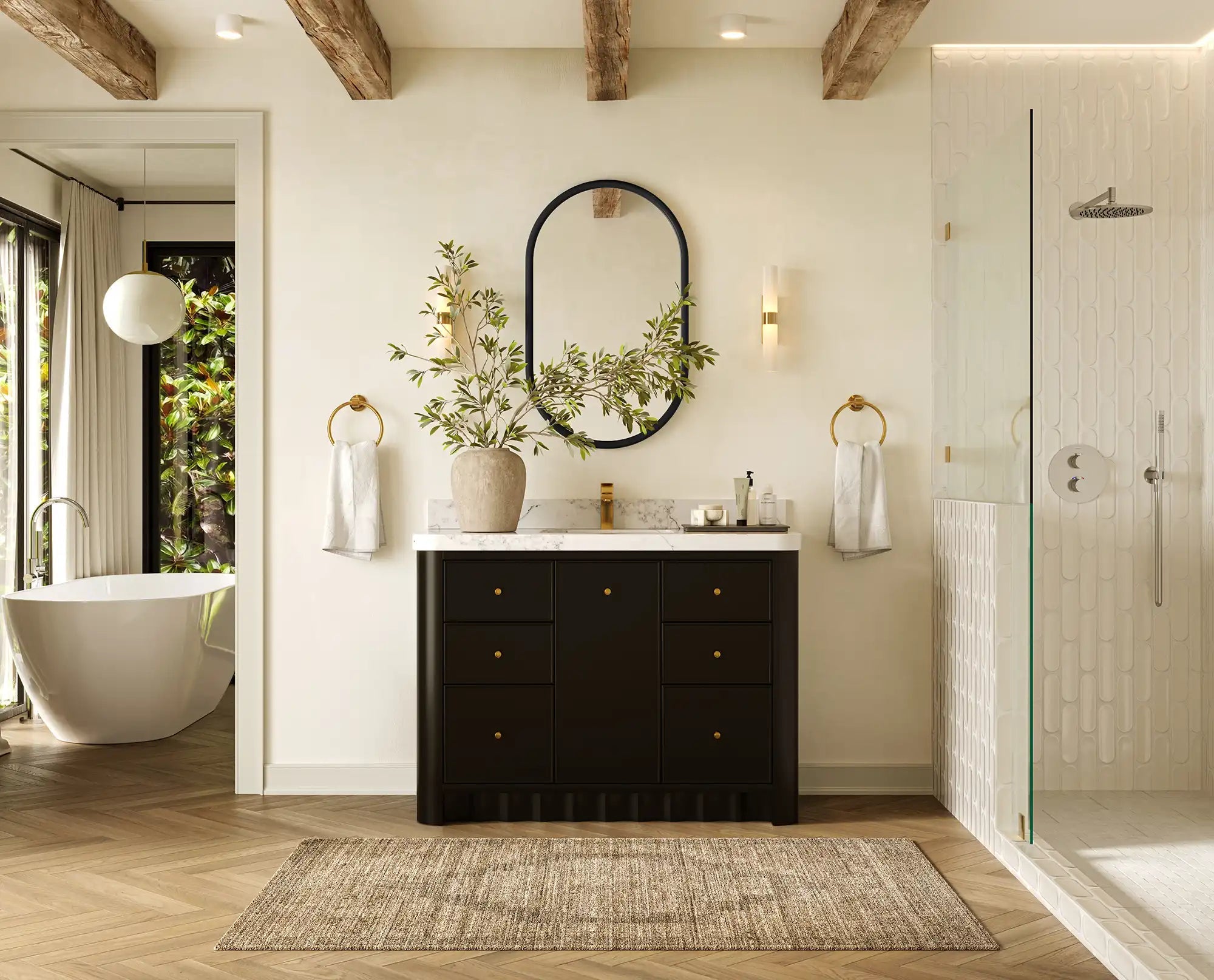 Orlando 48 in. W x 22 in. D Single Sink Bathroom Vanity - Willow Bath and Vanity