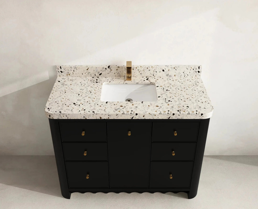 Orlando 48 in. W x 22 in. D Single Sink Bathroom Vanity | 
              
                Black
                
                  
             - ORL_BLK_CA_LZ_48S - photo №16