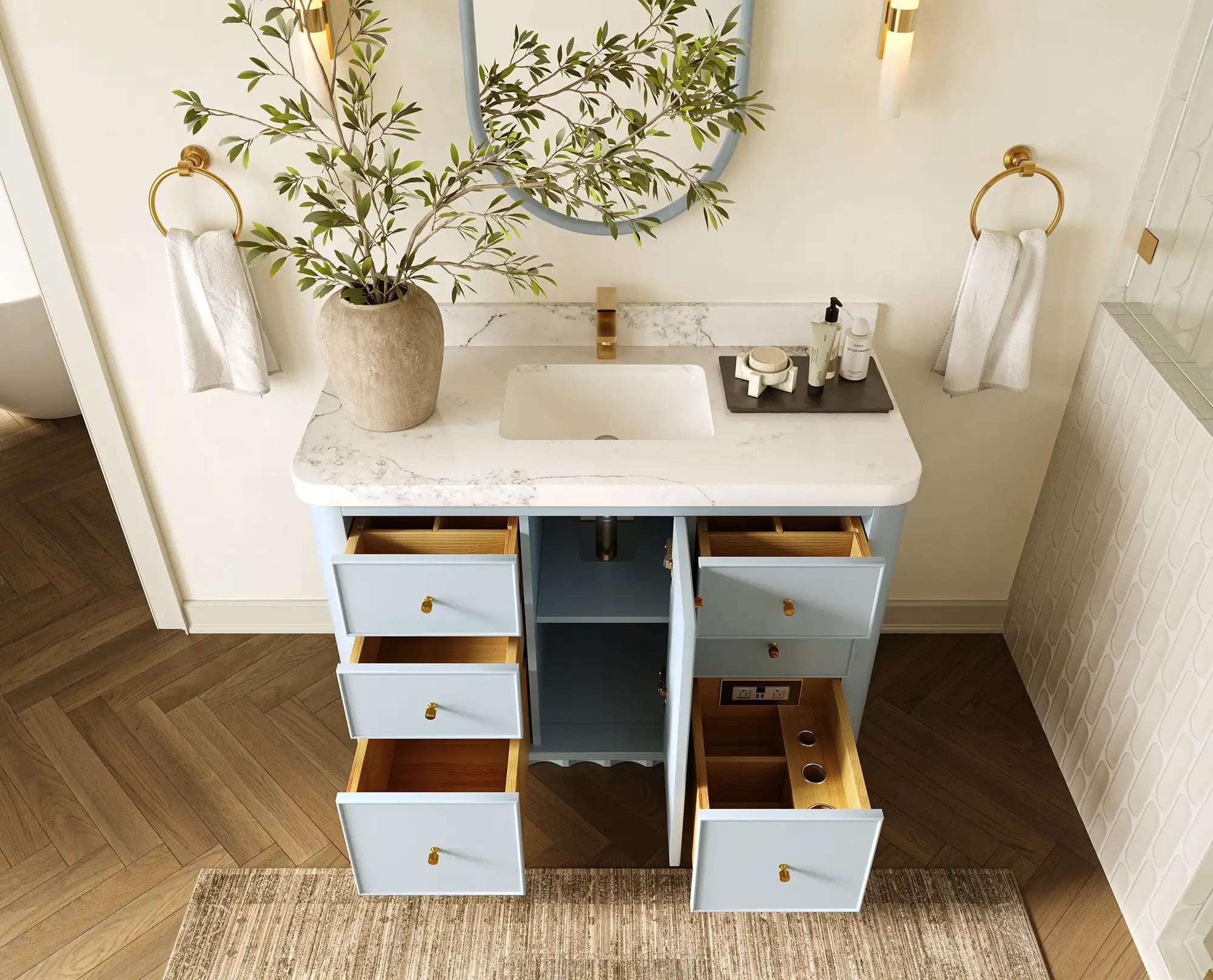 Orlando 48 in. W x 22 in. D Single Sink Bathroom Vanity - Willow Bath and Vanity