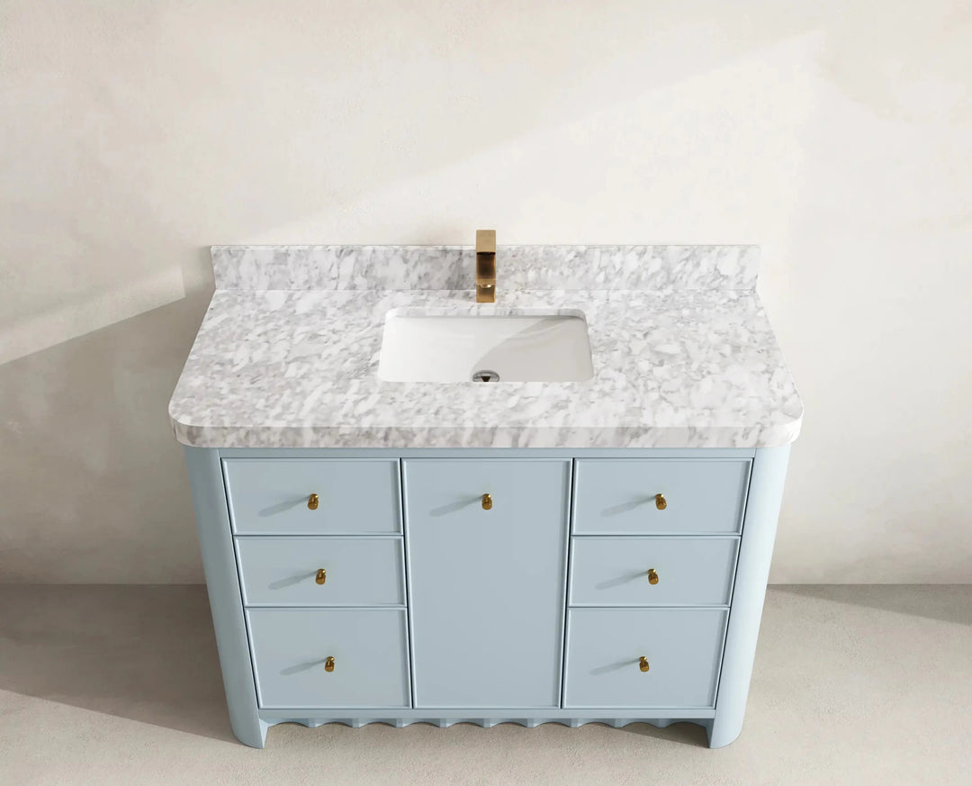 Orlando 48 in. W x 22 in. D Single Sink Bathroom Vanity | 
              
                Blue Heather
                
                  
             - ORL_BLU_CA_LZ_48S - photo №8