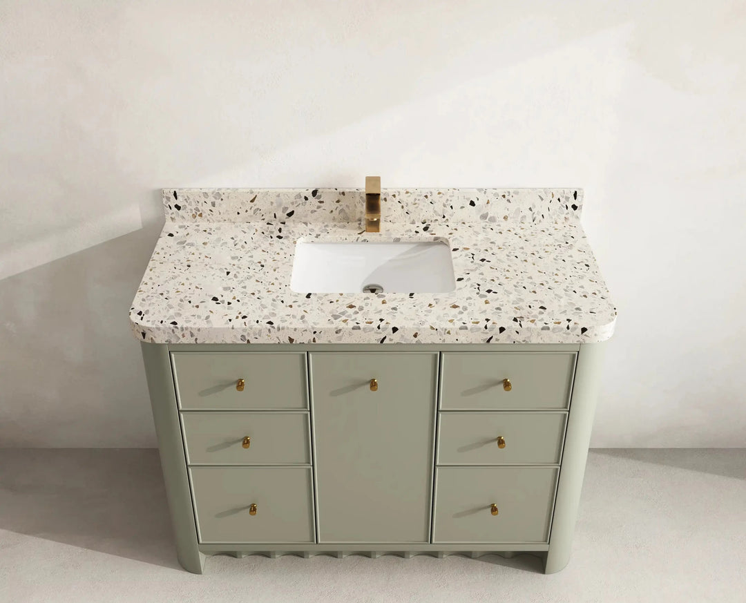 Orlando 48 in. W x 22 in. D Single Sink Bathroom Vanity | 
              
                Evergreen
                
                  
             - ORL_EGN_CA_LZ_48S - photo №16