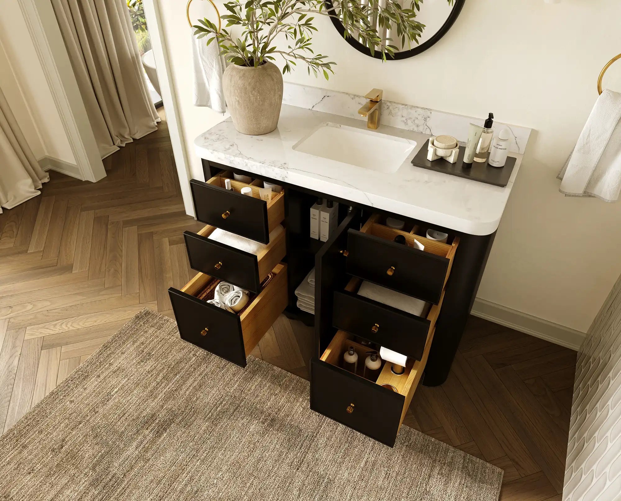 Orlando 48 in. W x 22 in. D Single Sink Bathroom Vanity - Willow Bath and Vanity