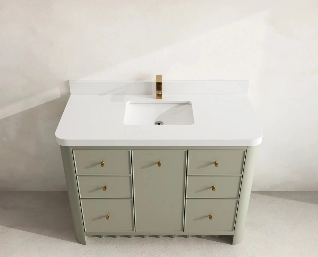 Orlando 48 in. W x 22 in. D Single Sink Bathroom Vanity | 
              
                Evergreen
                
                  
             - ORL_EGN_CA_LZ_48S - photo №17