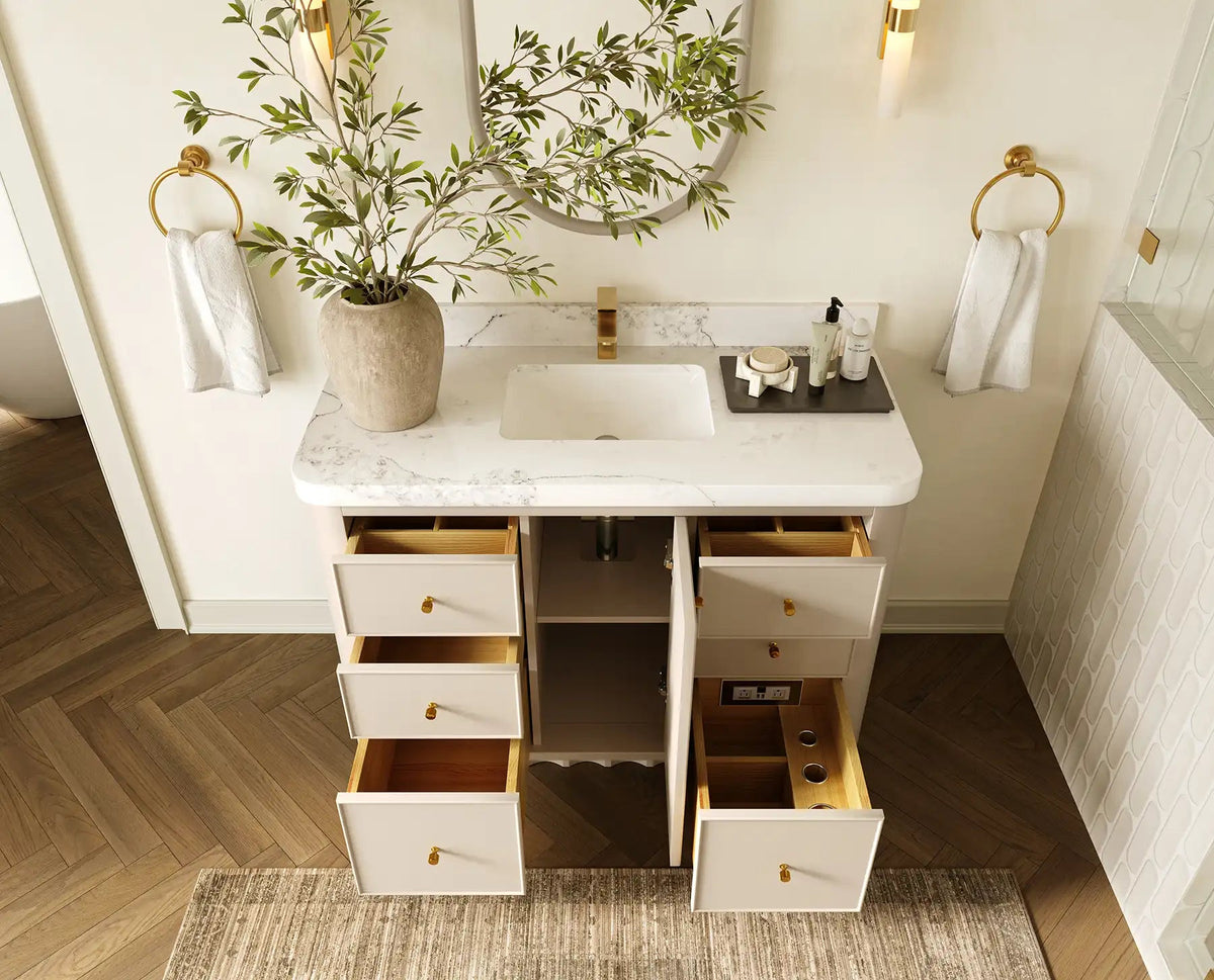 Orlando 48 in. W x 22 in. D Single Sink Bathroom Vanity - Willow Bath and Vanity
