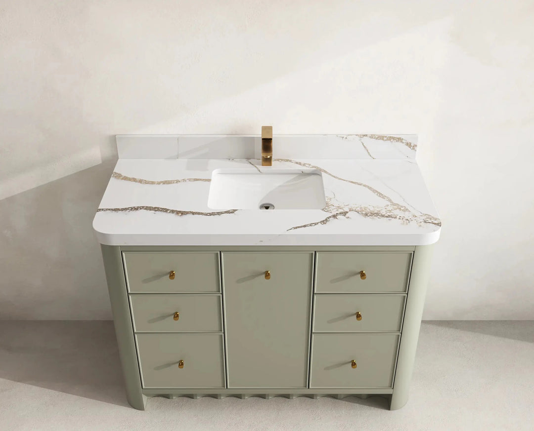 Orlando 48 in. W x 22 in. D Single Sink Bathroom Vanity | 
              
                Evergreen
                
                  
             - ORL_EGN_CA_LZ_48S - photo №10