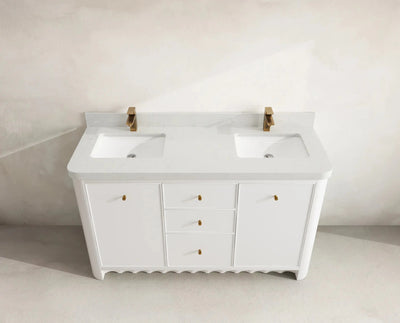 Orlando 60 in. W x 22 in. D Double Sink Bathroom Vanity - Willow Bath and Vanity