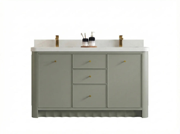 Orlando 60 in. W x 22 in. D Double Sink Bathroom Vanity - photo 1