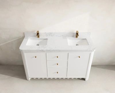 Orlando 60 in. W x 22 in. D Double Sink Bathroom Vanity - Willow Bath and Vanity