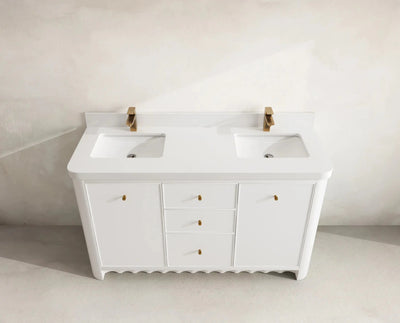 Orlando 60 in. W x 22 in. D Double Sink Bathroom Vanity - Willow Bath and Vanity