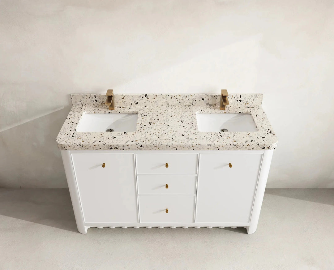 Orlando 60 in. W x 22 in. D Double Sink Bathroom Vanity | 
              
                White
                
                  
             - ORL_WH_CA_GL_60D - photo №15