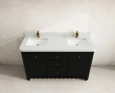 Orlando 60 in. W x 22 in. D Double Sink Bathroom Vanity - Willow Bath and Vanity