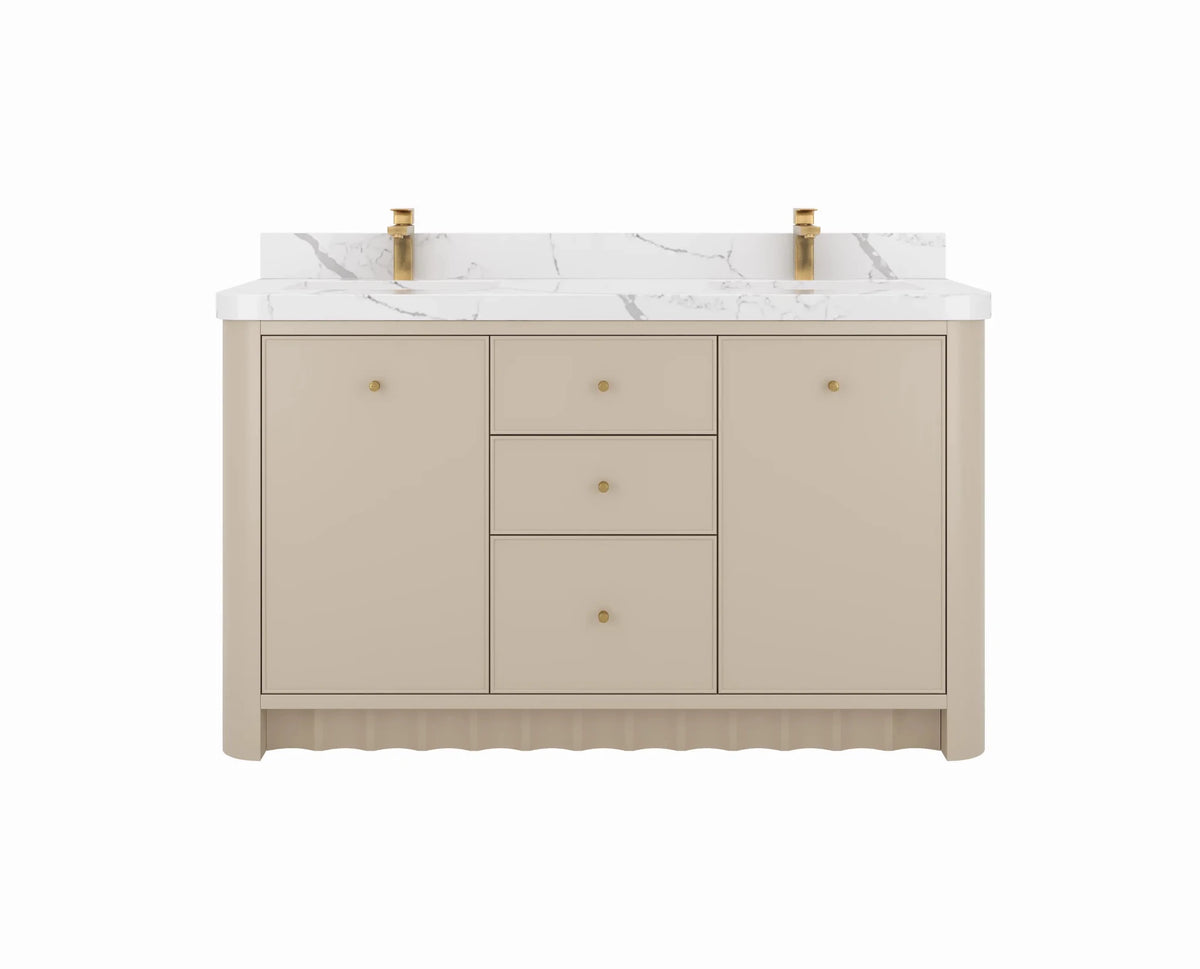 Orlando 60 in. W x 22 in. D Double Sink Bathroom Vanity - Willow Bath and Vanity