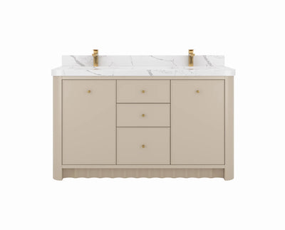 Orlando 60 in. W x 22 in. D Double Sink Bathroom Vanity - Willow Bath and Vanity