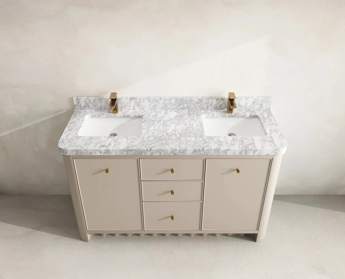 Orlando 60 in. W x 22 in. D Double Sink Bathroom Vanity - Willow Bath and Vanity