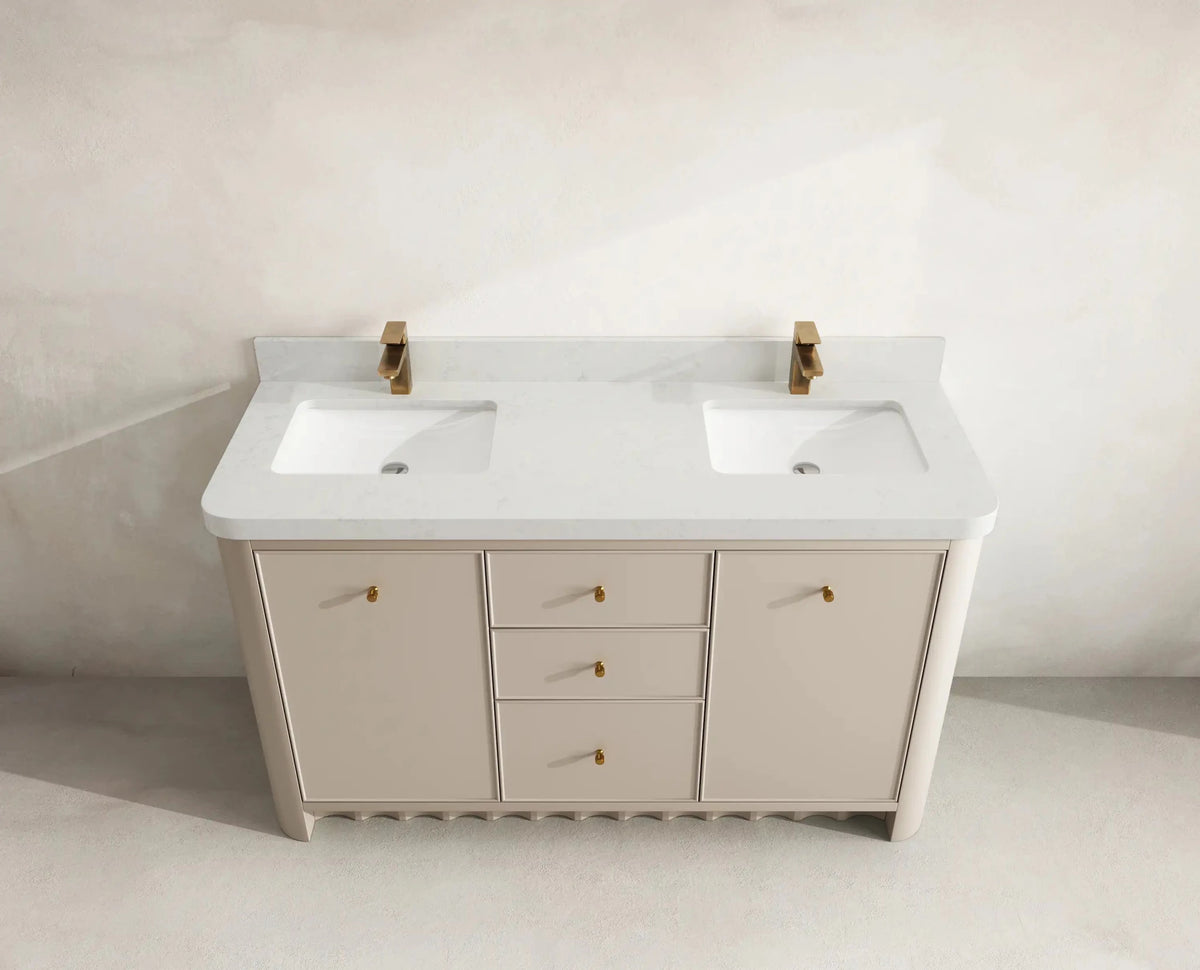 Orlando 60 in. W x 22 in. D Double Sink Bathroom Vanity - Willow Bath and Vanity