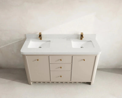Orlando 60 in. W x 22 in. D Double Sink Bathroom Vanity - Willow Bath and Vanity