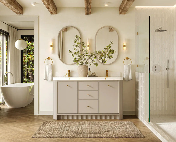 Orlando 60 in. W x 22 in. D Double Sink Bathroom Vanity - photo 5