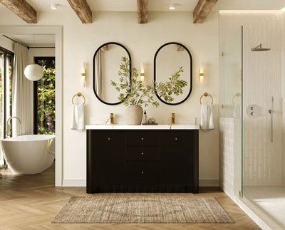 Orlando 60 in. W x 22 in. D Double Sink Bathroom Vanity - Willow Bath and Vanity