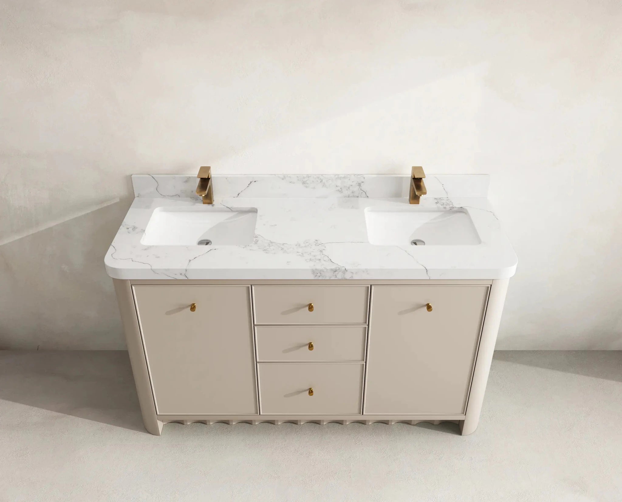 Orlando 60 in. W x 22 in. D Double Sink Bathroom Vanity - Willow Bath and Vanity