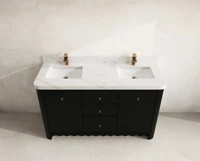 Orlando 60 in. W x 22 in. D Double Sink Bathroom Vanity - Willow Bath and Vanity