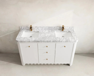 Orlando 60 in. W x 22 in. D Double Sink Bathroom Vanity - Willow Bath and Vanity