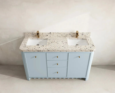 Orlando 60 in. W x 22 in. D Double Sink Bathroom Vanity - Willow Bath and Vanity