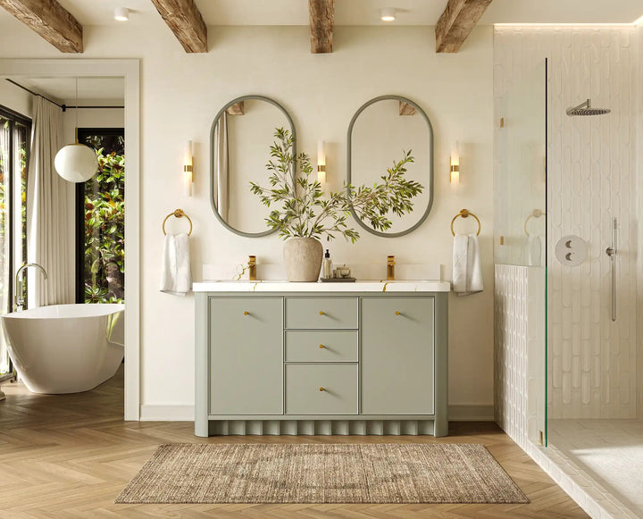 Orlando 60 in. W x 22 in. D Double Sink Bathroom Vanity - photo 5