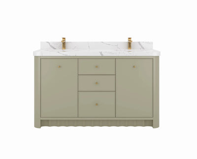 Orlando 60 in. W x 22 in. D Double Sink Bathroom Vanity - Willow Bath and Vanity