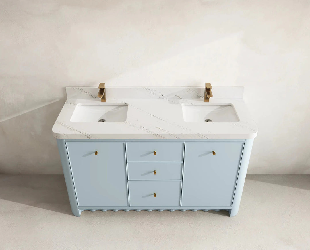 Orlando 60 in. W x 22 in. D Double Sink Bathroom Vanity | 
              
                Blue Heather
                
                  
             - ORL_BLU_CA_GL_60D - photo №14