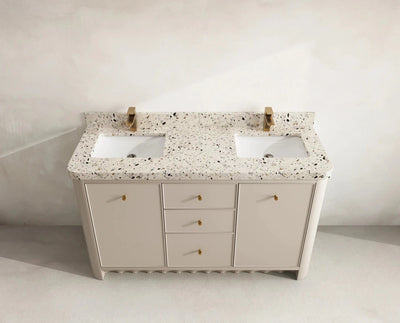 Orlando 60 in. W x 22 in. D Double Sink Bathroom Vanity - Willow Bath and Vanity