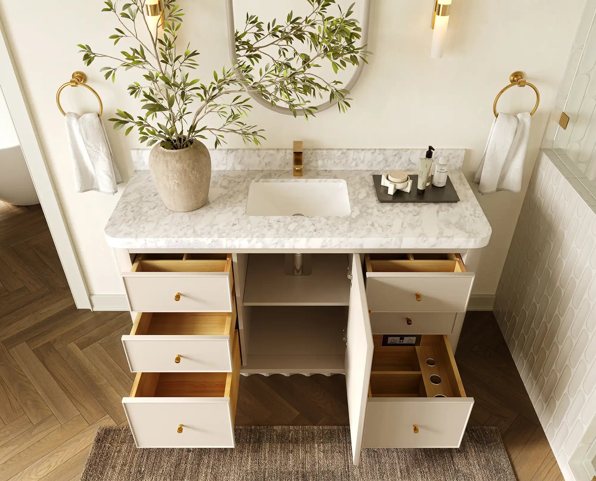 Orlando 60 in. W x 22 in. D Single Sink Bathroom Vanity - Willow Bath and Vanity