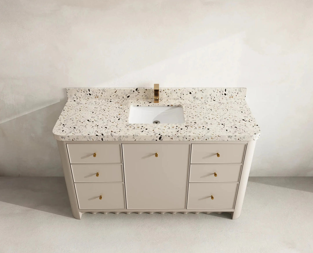 Orlando 60 in. W x 22 in. D Single Sink Bathroom Vanity | 
              
                 Fine Grain Linen Beige
                
                  
             - ORL_FNG_CA_GL_60S - photo №15