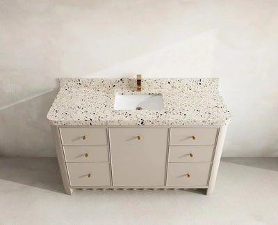 Orlando 60 in. W x 22 in. D Single Sink Bathroom Vanity - Willow Bath and Vanity