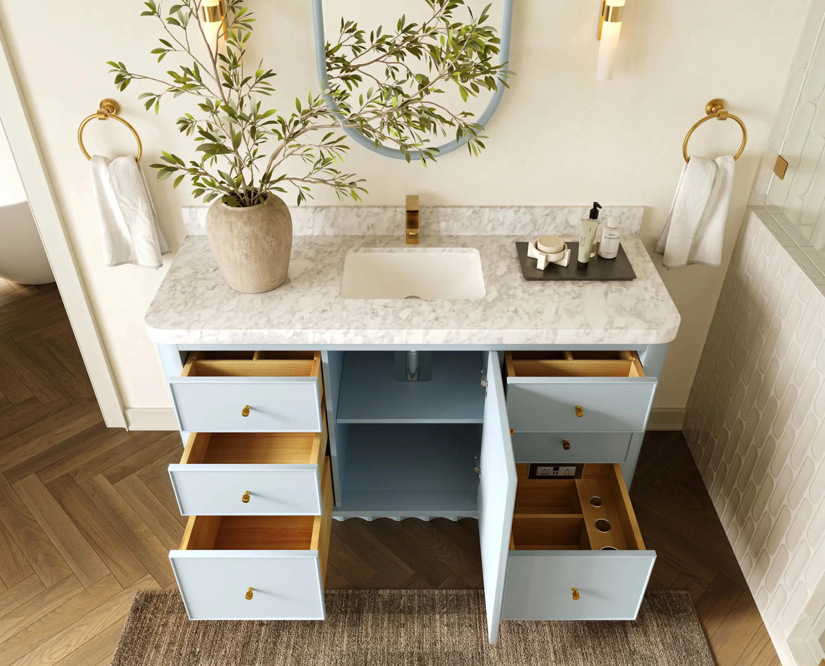 Orlando 60 in. W x 22 in. D Single Sink Bathroom Vanity - Willow Bath and Vanity