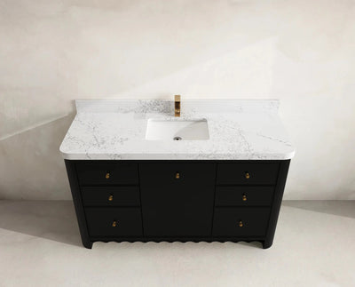 Orlando 60 in. W x 22 in. D Single Sink Bathroom Vanity - Willow Bath and Vanity